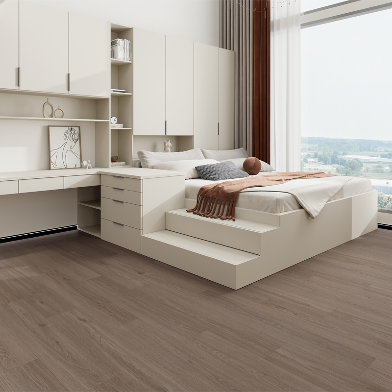 Lantai Laminat Kalis Air Super untuk Bilik Tidur